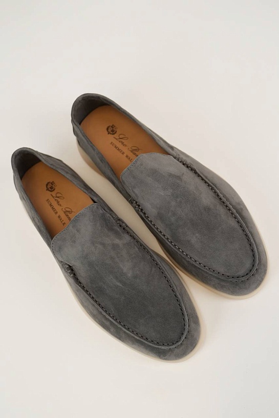 Мужские замшевые лоферы Loro Piana Summer Walk