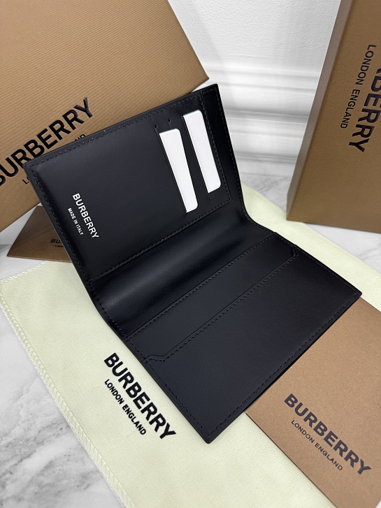 Кожаная обложка для паспорта Burberry Check Premium 14x10x2 см