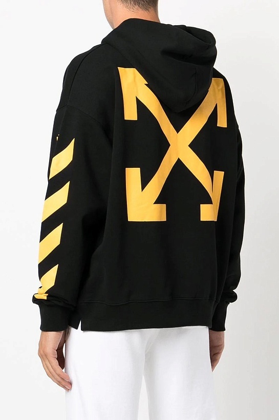 Чёрное худи Off-White Caravaggio Diag graphic-print