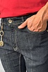 Мужские тёмно-синие джинсы Armani Exchange logo-patch
