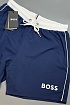 Мужские синие шорты Hugo Boss logo-print