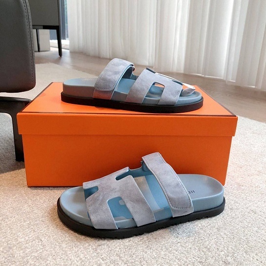 Женские сандалии Hermes Premium - Blue