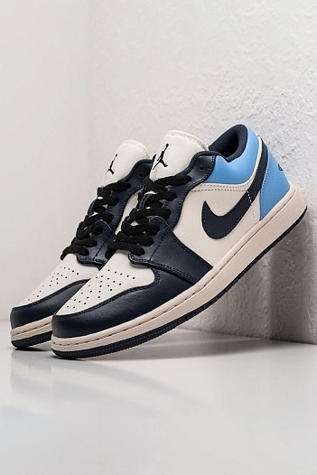 Кроссовки Nike Air Jordan 1 Low - Navy / White / Blue   