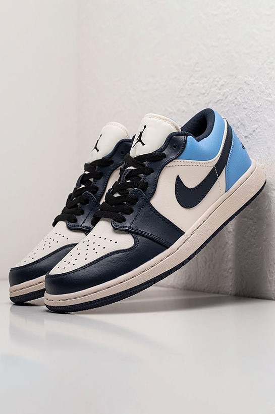 Кроссовки Nike Air Jordan 1 Low - Navy / White / Blue
