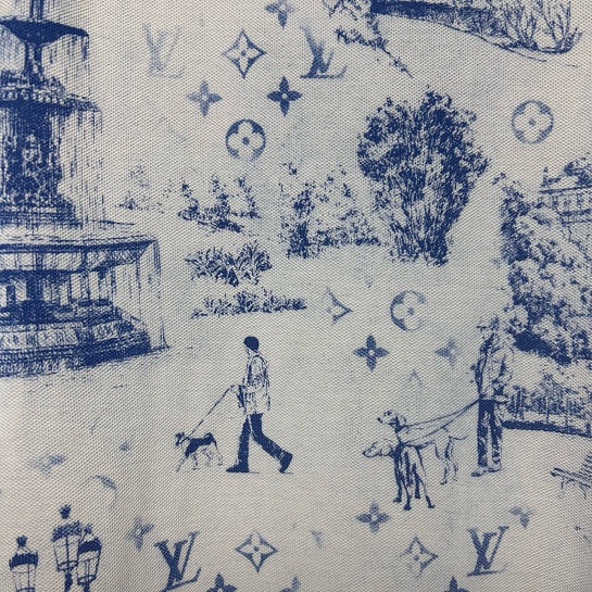 Белая футболка Louis Vuitton Monogram City Walk print