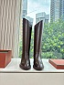 Женские кожаные сапоги Loro Piana premium - Brown