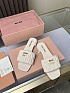 Женские шлёпанцы MIU MIU Premium - White