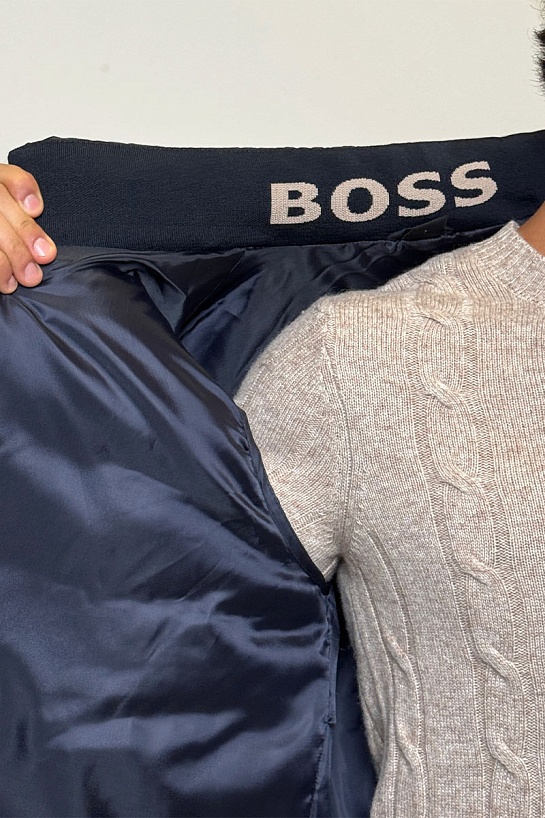 Мужской тёмно-синий жилет Hugo Boss