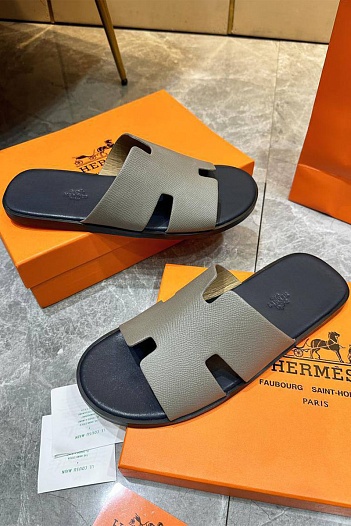 Мужские шлёпанцы Hermes Izmir - Beige   
