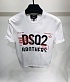 Мужская белая футболка Dsquared2 Brothers