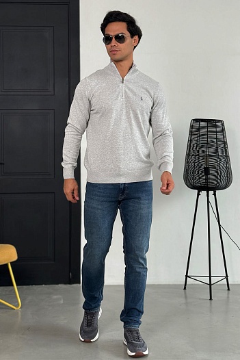 Мужская кофта Polo Ralph Lauren pony-embroidered - Grey   