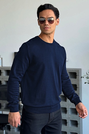 Джемпер тёмно-синего цвета Armani Exchange   