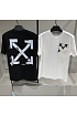 Чёрная оверсайз футболка Off-White Arrows-print