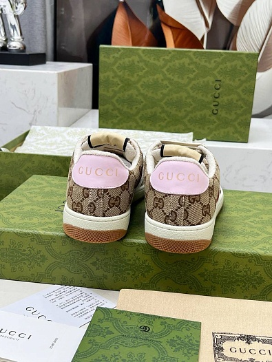 Женские комбинированные кроссовки Gucci GG Screener Premium   