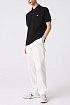 Мужское чёрное поло Lacoste Classic Fit