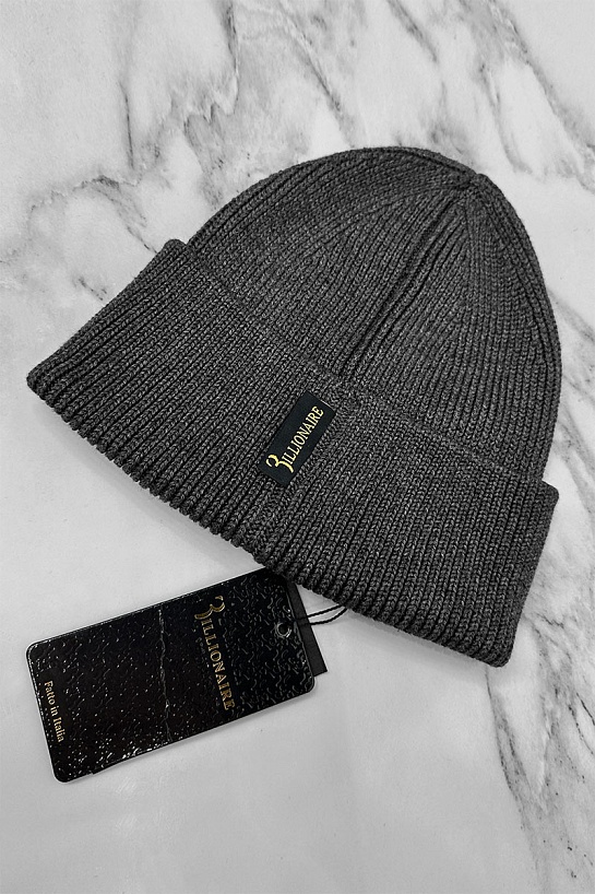 Шапка Billionaire logo-embroidered - Grey