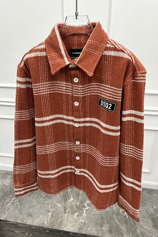 Утеплённая клетчатая рубашка Dsquared2