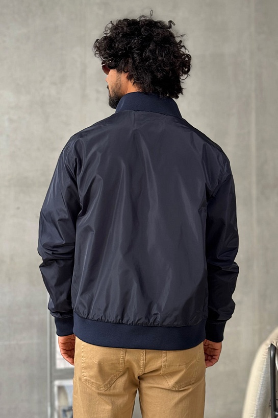 Мужская тёмно-синяя куртка Dolce & Gabbana