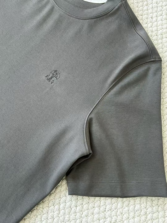 Мужская серая футболка Brunello Cucinelli premium