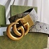 Двусторонний ремень Gucci GG Monogram - Gold (ширина 4 см, длина 80 / 85 см)