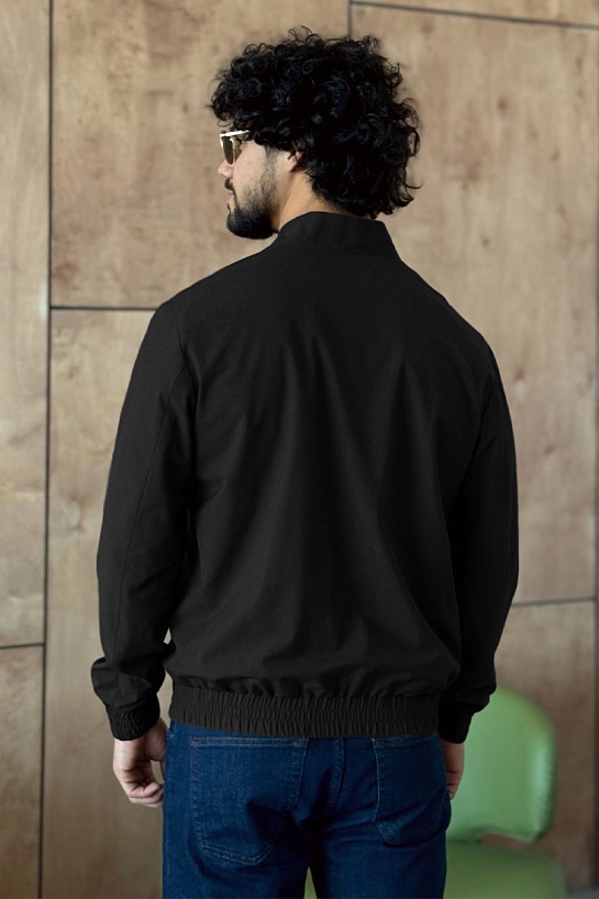 Мужской бомбер Zegna чёрного цвета