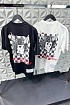 Белая оверсайз футболка Amiri x Wes Lang Checker Skull