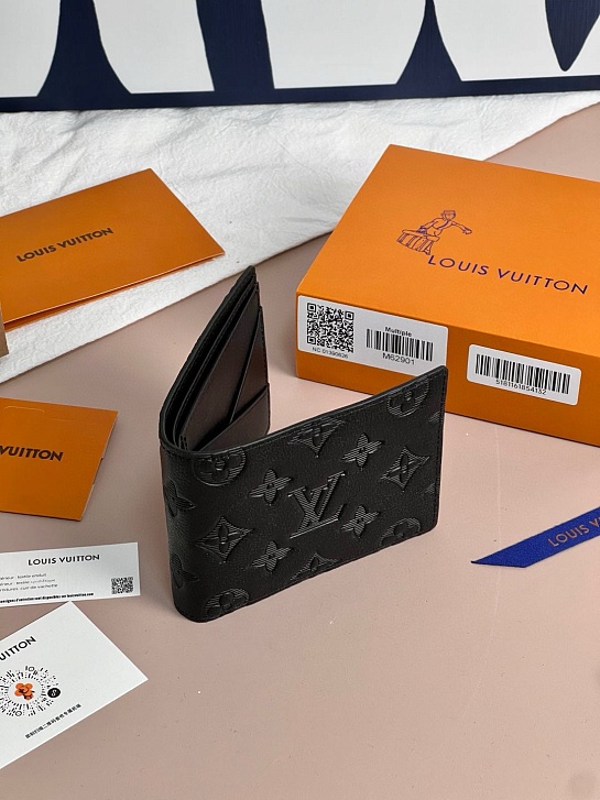 Кожаный кошелёк Louis Vuitton Premium 11x9x2 см