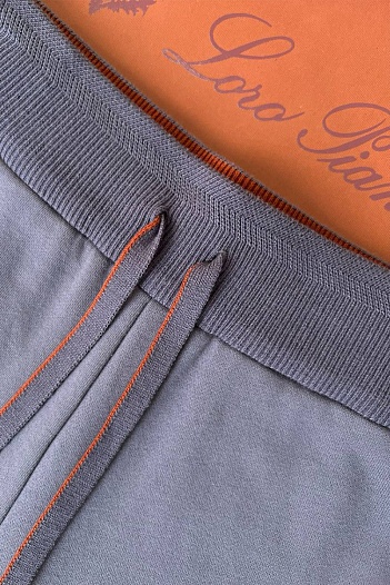 Спортивные штаны Loro Piana Premium signature logo - Grey   