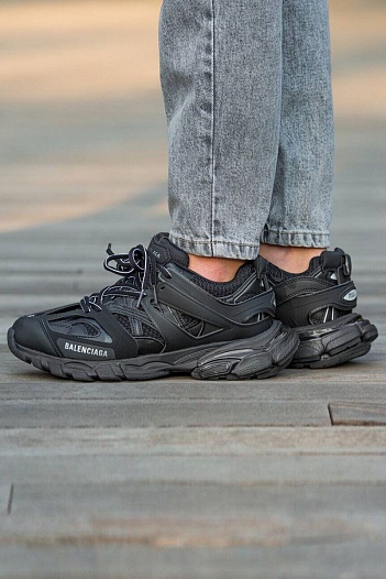 Мужские кроссовки Balenciaga Track Premium - Black   