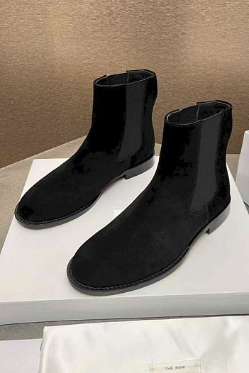 Женские замшевые сапоги The Row   