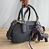 Замшевая серая сумка MIU MIU 23x13 см