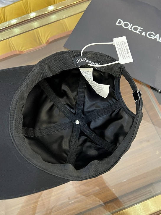 Бейсболка чёрного цвета Dolce & Gabbana logo-embroidered