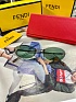 Зелёные солнцезащитные очки Fendi