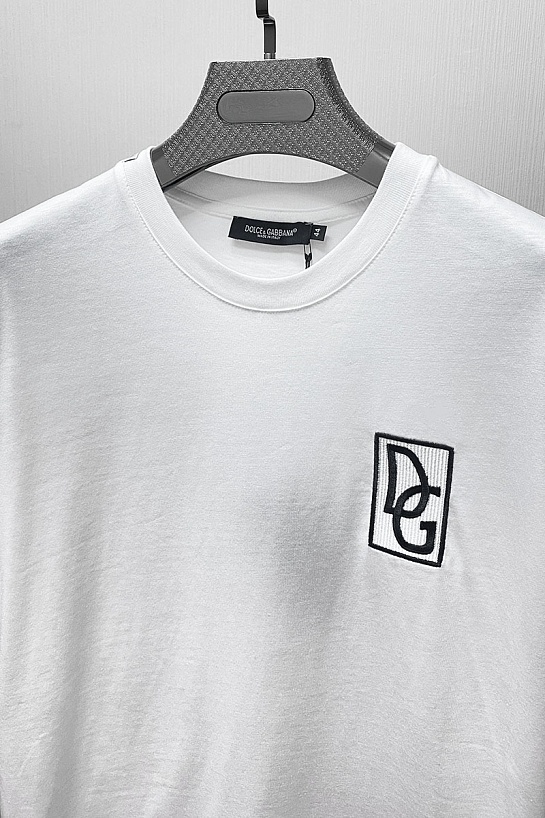 Мужская белая футболка Dolce&Gabbana