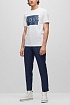 Футболка белого цвета Hugo Boss logo-print