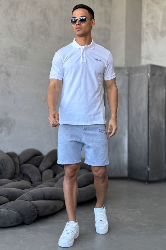 Мужское белое поло Christian Dior