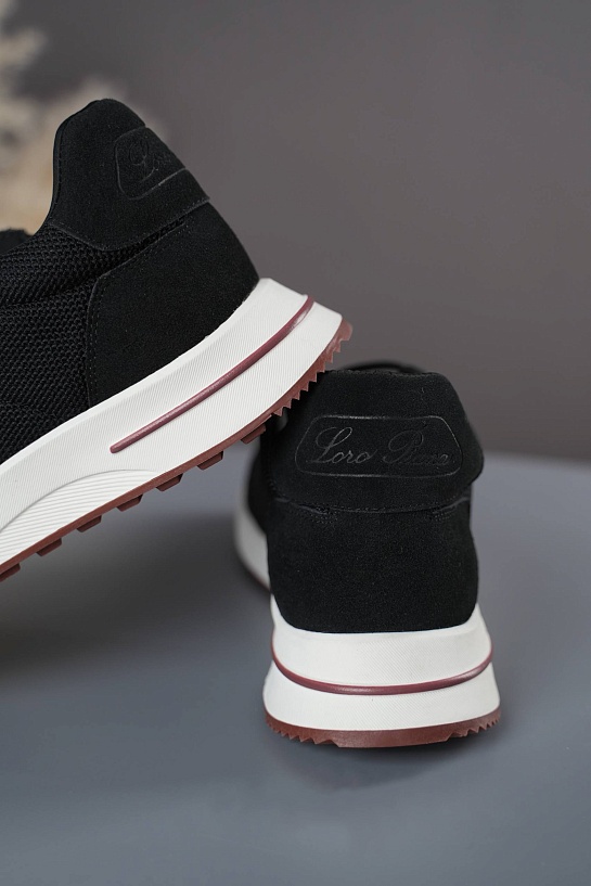 Мужские кроссовки Loro Piana Week End Walk - Black
