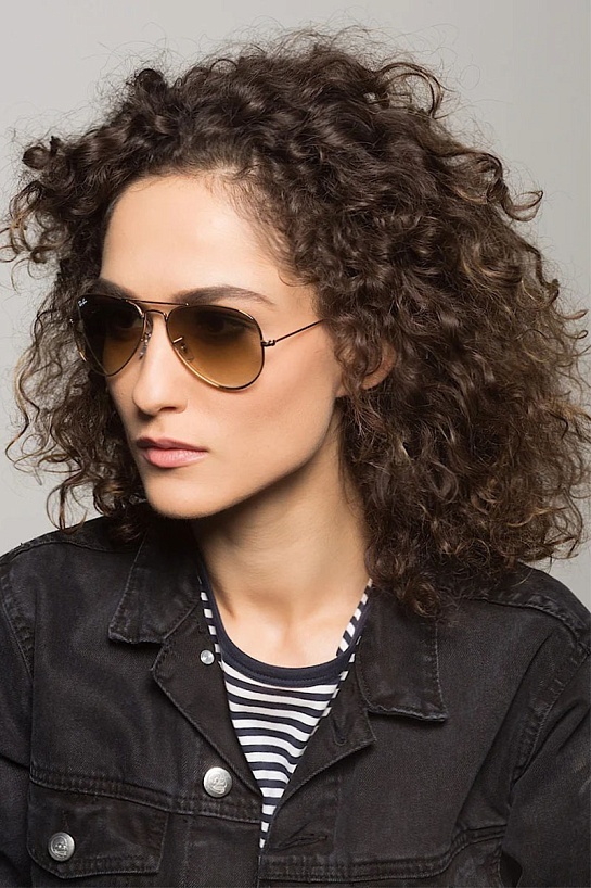 Солнцезащитные очки Ray-Ban Aviator Large Metal - Brown