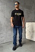 Чёрная оверсайз футболка Dolce&Gabbana