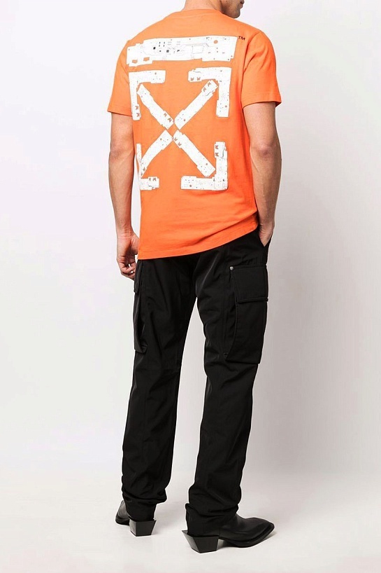 Оранжевая футболка Off-White teenage engineering