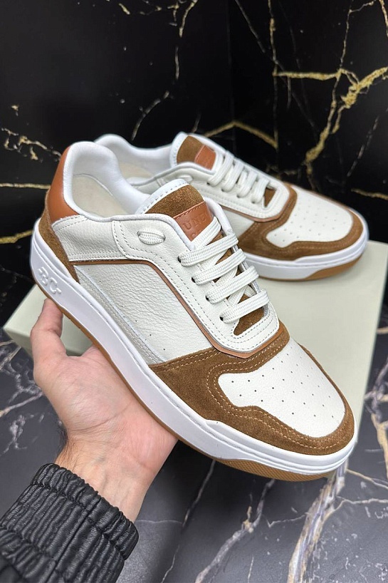 Мужские комбинированные кроссовки Brunello Cucinelli