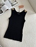 Женская майка MIU MIU чёрного цвета