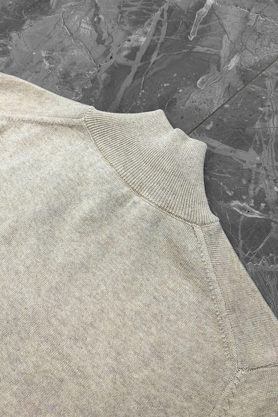 Мужской джемпер Burberry quarter-zip - Beige