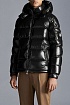 Мужская куртка с глянцевым эффектом чёрного цвета Moncler Maya Short