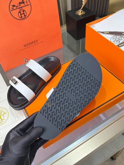 Женские шлёпанцы Hermes Chypre premium   