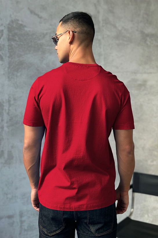 Мужская футболка Zilli красного цвета