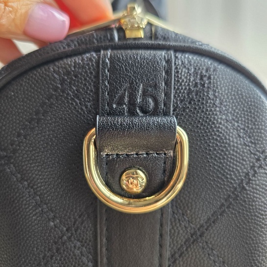 Кожаная дорожная сумка Chanel Boston 45x21 см