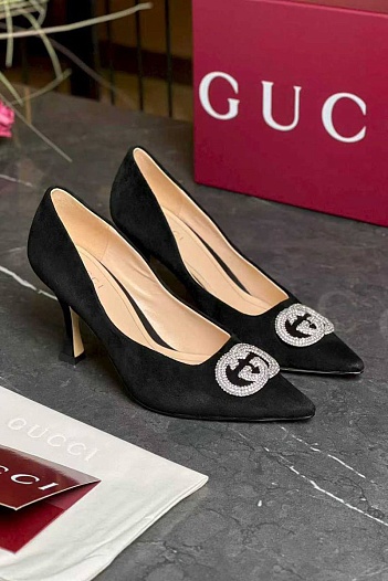Женские замшевые туфли Chanel Alicia premium   