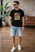 Мужская чёрная футболка Givenchy 4G logo print