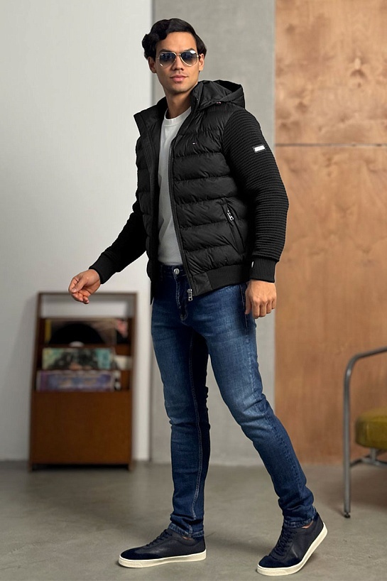 Куртка с вязаными рукавами Tommy Hilfiger